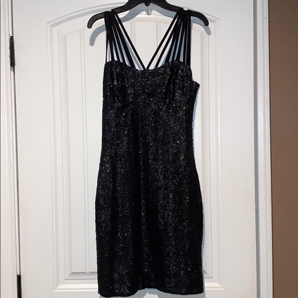 Dress the population sequin dress